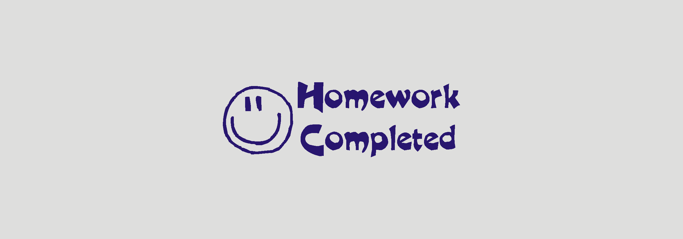 homework not completed stamp